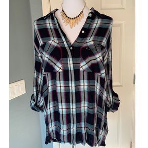 💝EUC Express Plaid Flannel Top💝